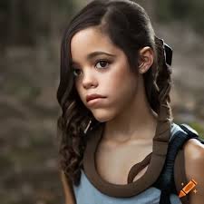 Jenna Ortega as Lara Croft, ready for adventure