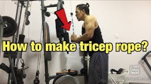 Fitness diy pulley cable machine attachment system arm biceps triceps blaster hand strength trainning home gym workout equipment. How To Make Triceps Rope At Home Herunterladen