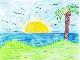 ART: Tropical Sunset | KIDZERA