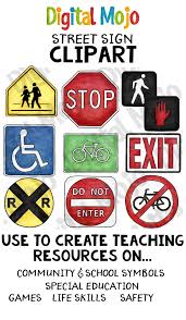 Street Signs Clipart Street Signs Life Skills Classroom Lesson Plans For Toddlers