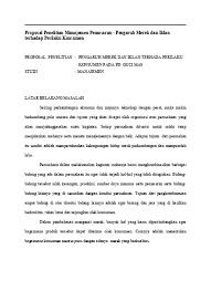 Check spelling or type a new query. Proposal Penelitian Manajemen Pemasaran M