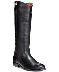 Womens Melissa Button 2 Wide Calf Tall Leather Boots