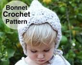 Crochet Pattern Pixie Baby Bonnet , PDF Download, Intermediate Crochet  Pattern, Baby Infant Toddler Hat Crochet Pattern