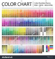 Color Chart Print Test Page Color Stock Vector Royalty Free
