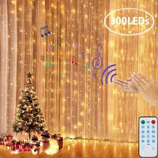 Ledgle Lichtervorhang Sterne Lichterkette Led Lichterkettenvorhang 300 Led 3x3m Usb Fur Weihnachten Innen Aussen Garten Party Hochzeit Nel 2020