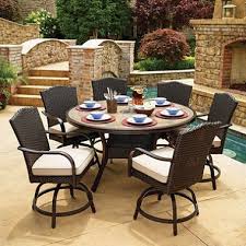 Member S Mark Agio Heritage 7 Piece Balcony Height Patio Dining Set With Sunbrella Fabric Dove Gray Sam S Club Patio Dining Set Patio Dining Furniture Outdoor Dining Set