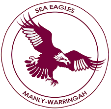 A new stylised sea eagle appeared under the 'sea eagles' banner, much more fierce and aggressive than its predecessor. Manly Warringah Sea Eagles Logo Prosportslogos Com