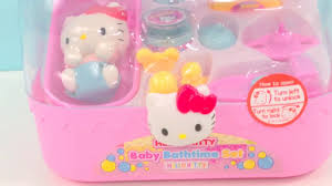 Hello Kitty Baby Bath Time Set With Toys Surprise Itsplaytime612 Youtube