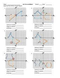 Geometric proofs worksheet with answers worksheets for all from rotations geometry. Rotation Worksheet By Math Monkey Teachers Pay Teachers