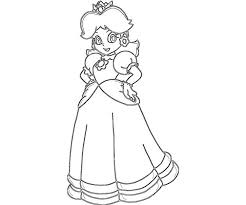 Princess Peach Coloring Pages Printable For Kids Princess Coloring Pages Coloring Pages For Kids Princess Daisy