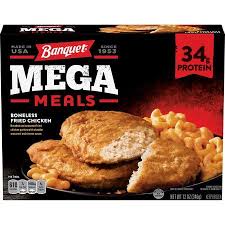 Devour white cheddar mac & cheese with bacon. Banquet Mega Meals Boneless Fried Chicken Frozen Dinner 12 Ounce Walmart Com Fried Chicken Delish Recipes Meals