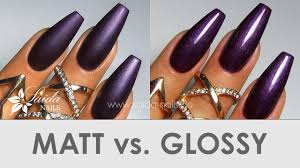 Dann ist dieser nagel look genau das richtige für euch. Matte Nails Vs Glossy Nails Saida Nails Nailart Youtube