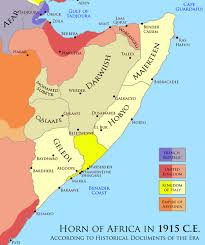 Horn Of Africa During 1915 Historical Maps Horn Of Africa Cartography Map