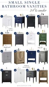 In most bathrooms, the sink cabinet is often too large and lacking in useful storage. 16 Small Bathroom Vanities 24 Inches Under Kelley Nan