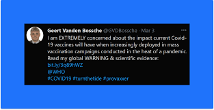 Dr geert vanden bossche describes himself as an independent virologist and vaccine expert who was formerly employed at gavi and the bill and melinda gates dr bossche is wrong on vaccines driving variants that evade the natural immune response. Geert Bossche Halt All Covid 19 Mass Vaccination Open Letter To Who
