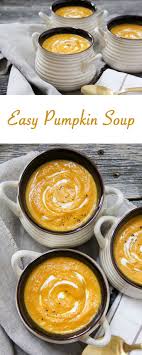 An Easy Pumpkin Soup That You Can Make On The Stovetop Or In A Slow Cooker Via Prettysuburbs Slow Cooker Pumpkin Soup Pumpkin Soup Pumpkin Soup Easy