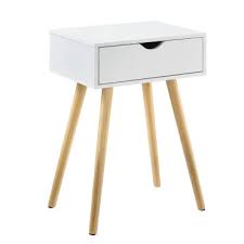 En Casa Petite Table Avec Tiroir Table De Nuit Table De Chevet Commode Meuble De Rangement Table En Panneau De Meuble Rangement Table De Chevet Table En Pin