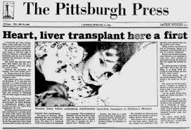 On Feb 14 1984 Dr Thomas Starzl Of The University Of Pittsburgh Led The World S First Simultaneous Heart And Live Allegheny County Pittsburgh Pa Pittsburgh