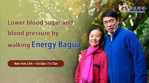 Together, Husband and Wife Lower Blood Sugar and Blood Pressure By Walking  Energy Bagua