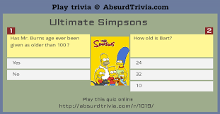 We're about to find out if you know all about greek gods, green eggs and ham, and zach galifianakis. Trivia Quiz Ultimate Simpsons