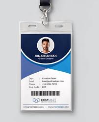 Add your company logo, branding, colors, fonts, and images to your id card. Office Identity Card Psd Template Free Download