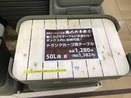 ホームセンターも流用化の波に乗ってます そろソロ行きますか トラスコ キャンプの裏技 アウトドア テーブル