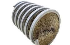 Copper Wire Burring Cleaning Spiral Wire Brush Cylindrical ...