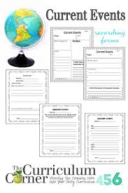 Www Thecurriculumcorner Com Thecurriculumcorner456 Wp Content Uploads 2014 04 Current456 J Current Events Worksheet Social Studies Middle School Social Studies