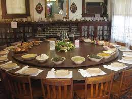 Combined with the graphite finishes on the wood frames gives you a memorable dining room set. Large Round Dining Table Seats 10 Large Round Dining Table Round Dining Room Round Dining Room Table