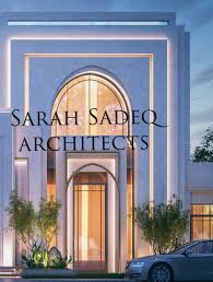 First woman to be included in a press delegation; Sarah Sadeq Architects Sarah Sadeq Architects Sarah Sadeq Architects Chinasteeldoors Oldsteeldoors Classic House Exterior Facade Design Exterior Design