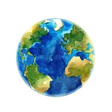Photo About Beautiful Watercolor Hand Drawn Vector Illustration Of Earth Planet Illustration Of Watercolour Earth Drawings Earth Illustration Planet Drawing