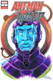 Kang the Conqueror bust blank cover sketch