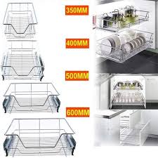 Provides easy visibility and quick access to stored items 10 Pull Out Under Cabinet Wire Shelves Ideas Shelves Cabinets Organization Cabinet Organization
