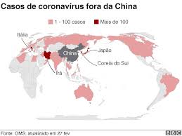 O mapa que mostra o alcance mundial da doença. Os Mapas Que Mostram O Avanco Do Coronavirus Pelo Mundo Bbc News Brasil