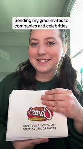 I can’t wait to see who responds 🩷 i’ll make a part 2 of just the  envelopes so the addresses are easier to read #graduation #invitation  #inspo #classof2025 #universityofcincinnati