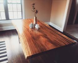 Live Edge Monkey Pod Dining Tables Dining Table Wood Slab Dining Table Custom Dining Tables