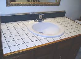 Cheap diy concrete vanity top. Tile Bathroom Vanity Top Ideas Artcomcrea