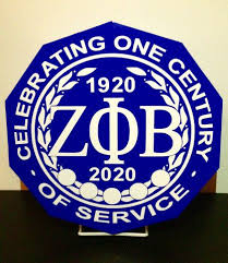 Official Zeta Phi Beta Sorority Inc Centennial Seal Zeta