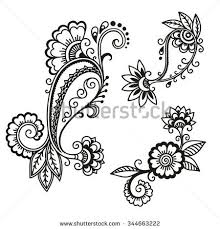 Stock Images Similar To Id 123991912 Henna Paisley Flowers Mehndi Henna Drawings Henna Designs On Paper Henna Tattoo Designs