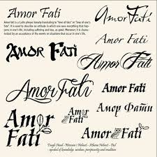 Amor Fati Amor Fati Tattoo Fate Tattoo Latin Phrases