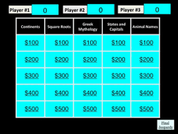 Only a true makeup maven can master this quiz, which is filled with catchy. Trivia Jeopardy Game 1 By Mary Kay Erben Teachers Pay Teachers