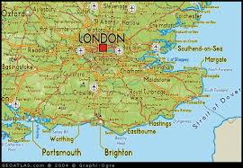 Each postcode area is divided up unto numerous smaller districts. Map Of South East England Map Uk Atlas