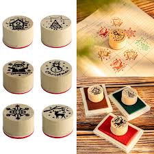 6 pcs rubber stamps wood floral pattern decorative craft stamp for card making,scrapbooking and diy christmas craft supplies. Vv 6pcs Card Making Stamps Set Christmas Decorative Mounted Wooden Rubber Stamp Diy Shopee Mexico