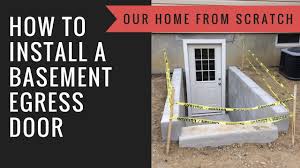 Basement entrance designbasement entrance design hardscaping/varieties of stone, home+something: How To Install A Basement Egress Youtube