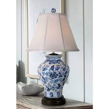 Lights that bring warmth to the home. Jinan Blue And White Porcelain Table Lamp 32x18 Lamps Plus