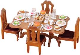 Pin By Sylvanian Families On Sylvanian Families Sets Family Dinner Party Sylvanian Families Beautiful Dining Rooms