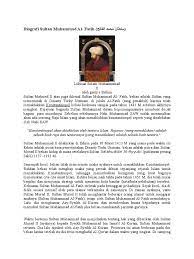It is also about his great grandfathers who lived with islam and died for the sake of raising the word of. Biografi Sultan Muhammad Alfatih