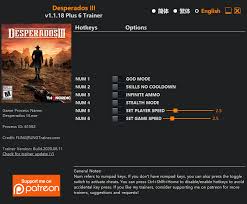 Desperados Iii Trainer Fling Trainer Pc Game Cheats And Mods