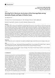 Having come across this booklet of paper 2 resources…. Pdf Housing First In Denmark An Analysis Of The Coverage Rate Among Homeless People And Types Of Shelter Users