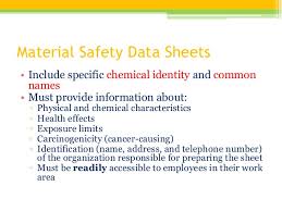 Why should i care about a msds? Material Safety Data Sheet Or Safety Data Sheet